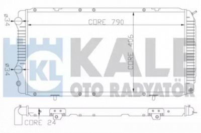 KALE OTO RADYATOR 344340 -  Радиатор, охлаждение двигателя